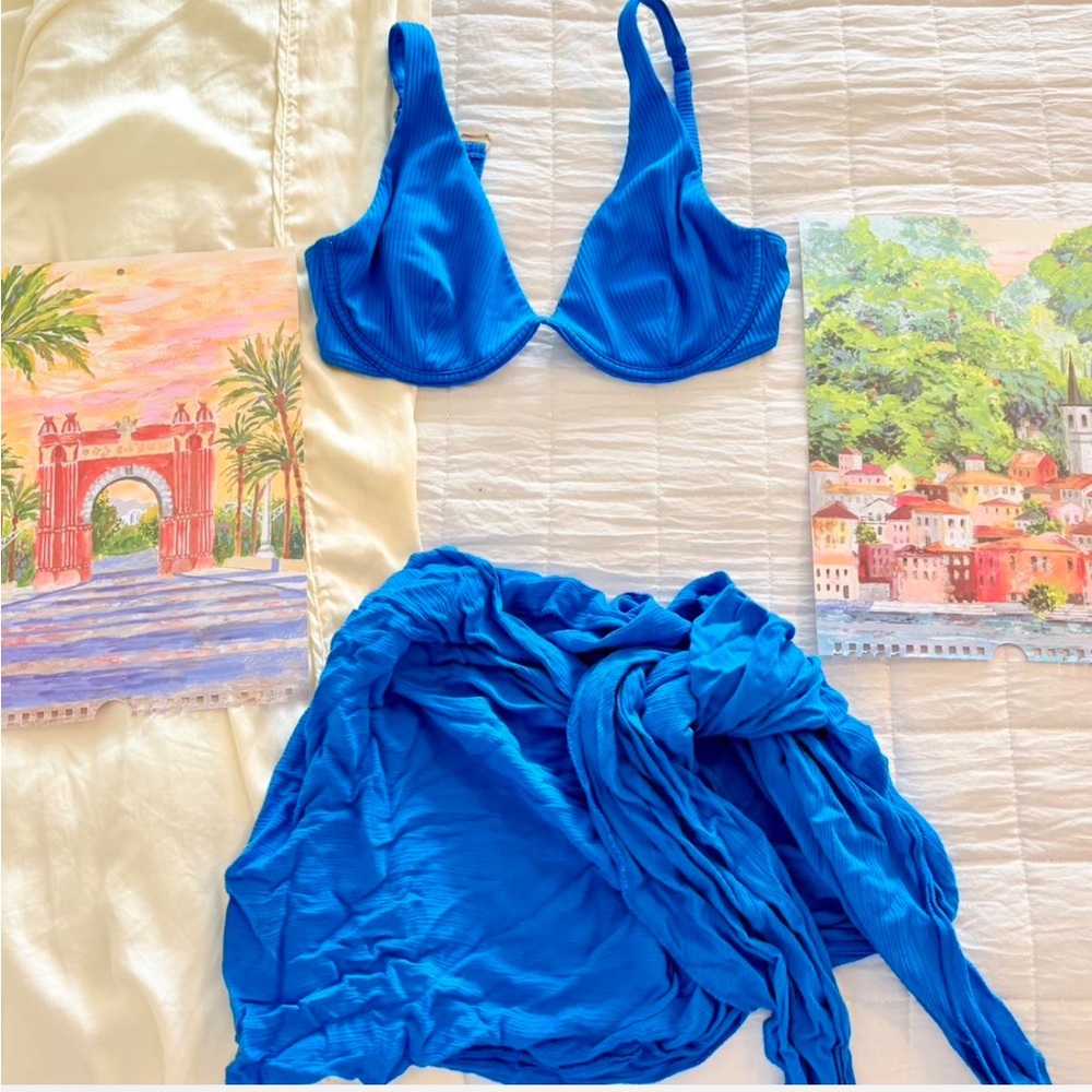 Hollister Blue Bikini Set